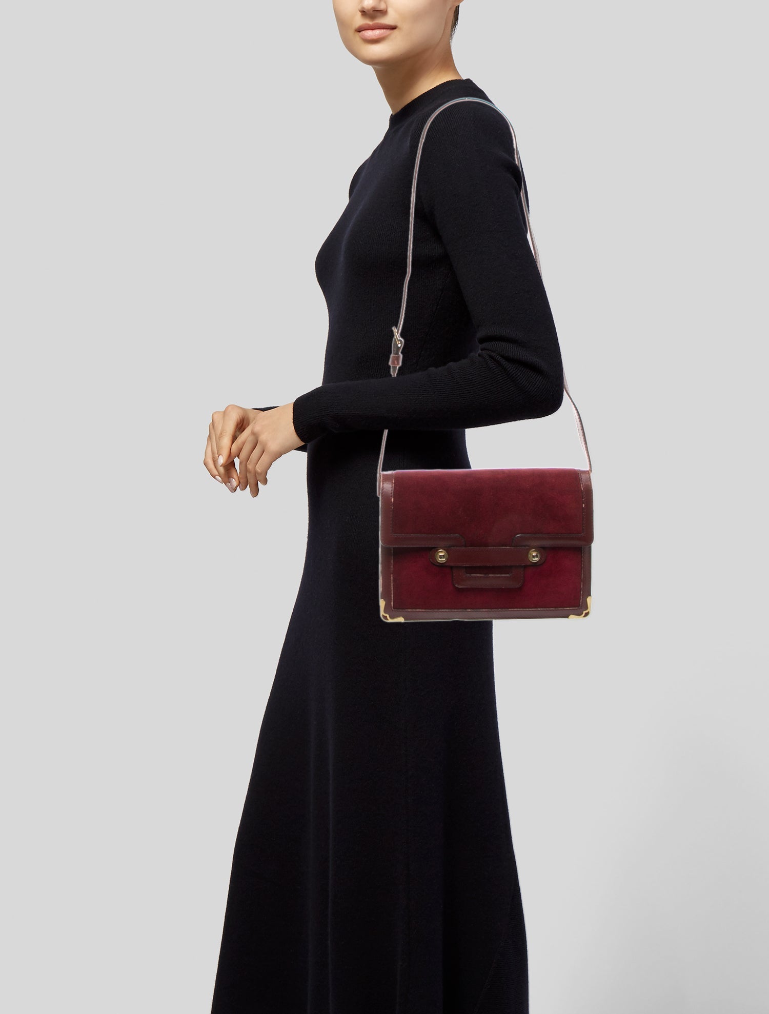 Must de Cartier Suede Crossbody Bag Vintage