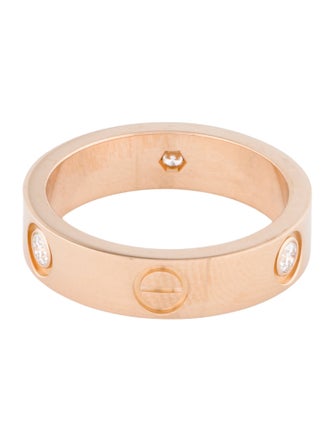 Cartier 3 Diamonds LOVE Ring, Classic Model