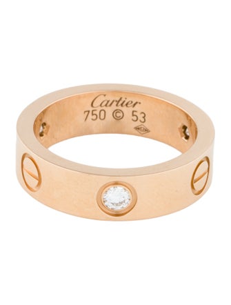 Cartier 3 Diamonds LOVE Ring, Classic Model
