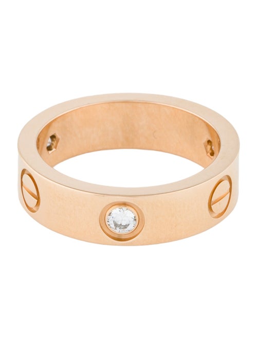 Cartier 3 Diamonds LOVE Ring, Classic Model