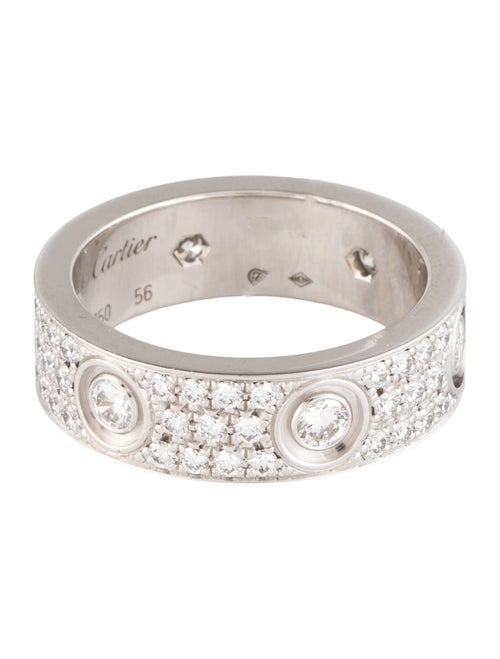 Cartier 6 Diamonds LOVE Ring, Classic Model, Pavéd