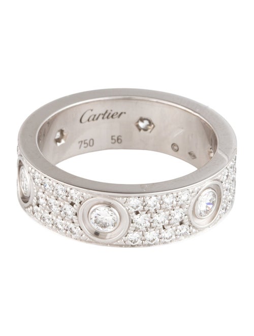 Cartier 6 Diamonds LOVE Ring, Classic Model, Pavéd