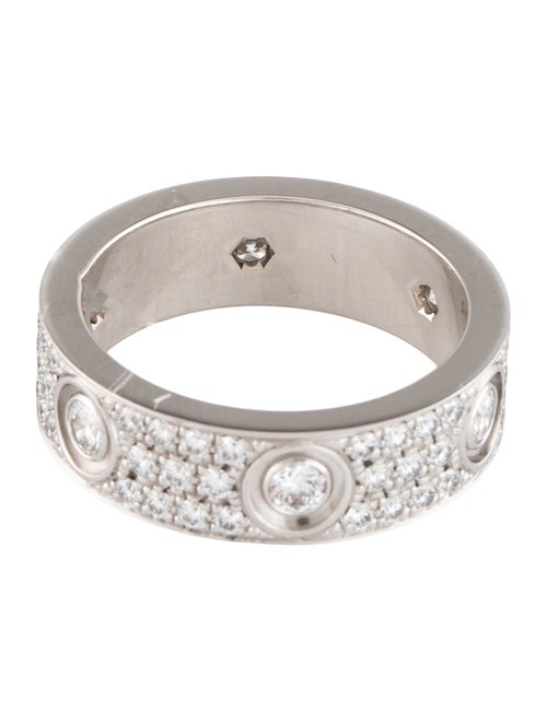 Cartier 6 Diamonds LOVE Ring, Classic Model, Pavéd