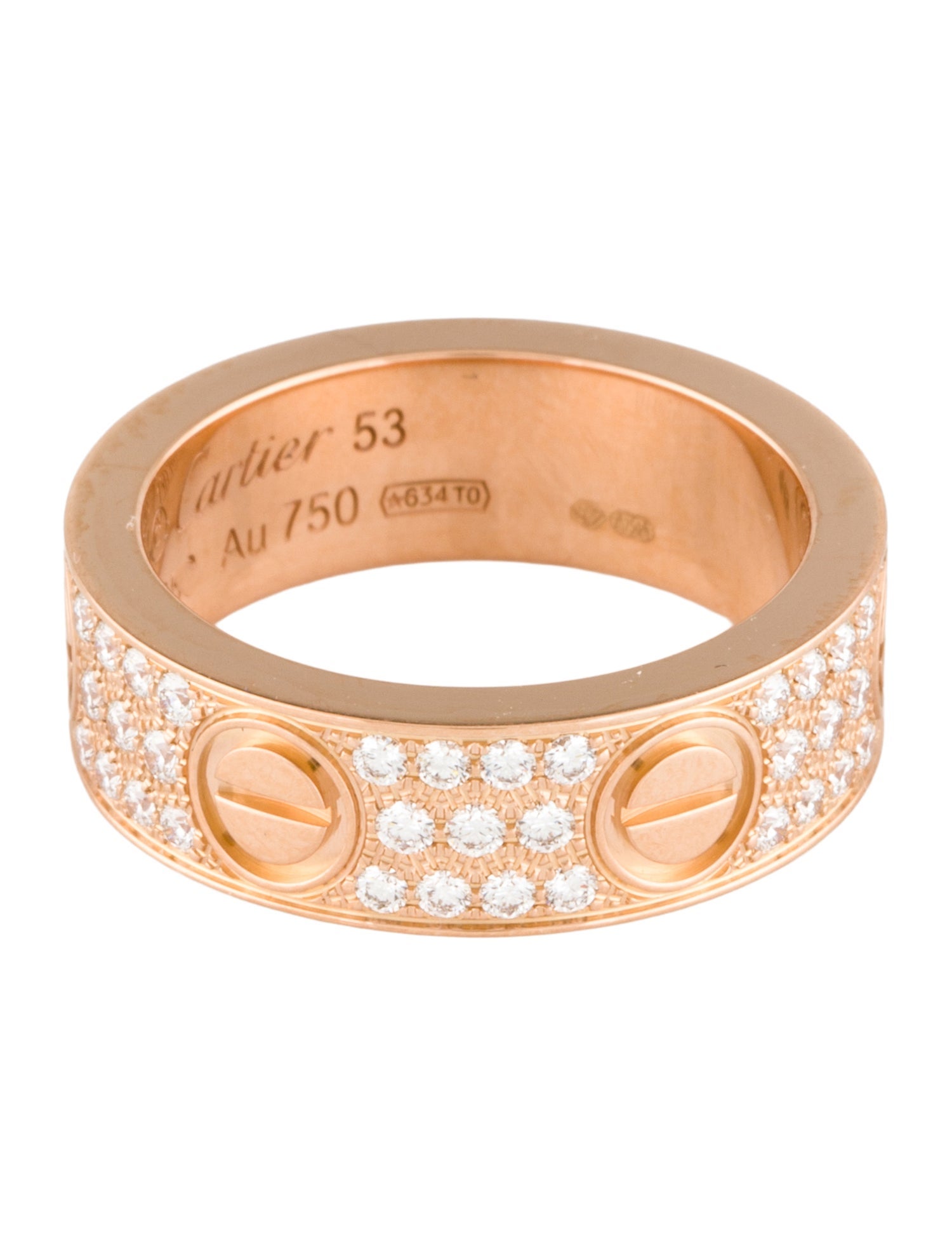 Cartier LOVE Ring, Classic Model, Pavéd