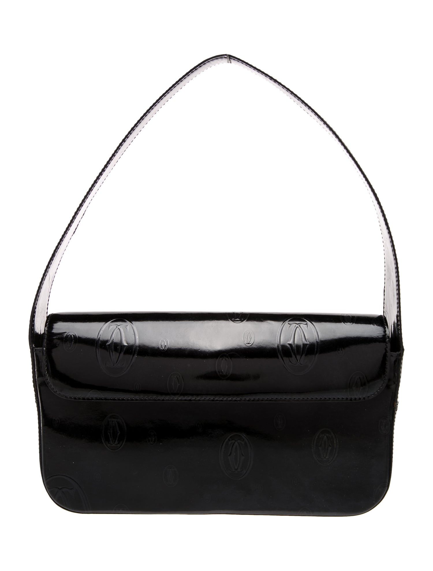 Cartier Patent Leather Shoulder Bag