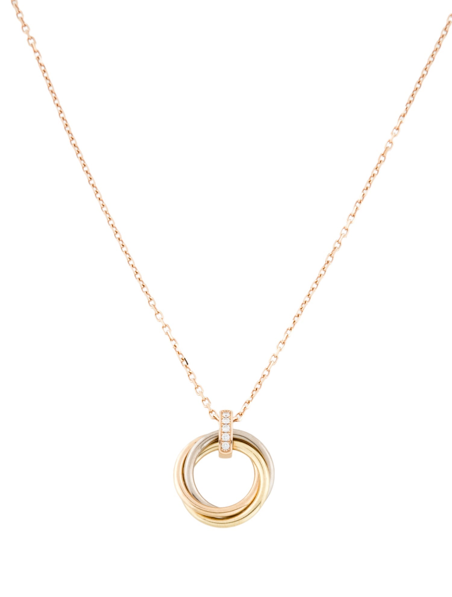 Cartier Diamond Trinity Pendant, Medium Model