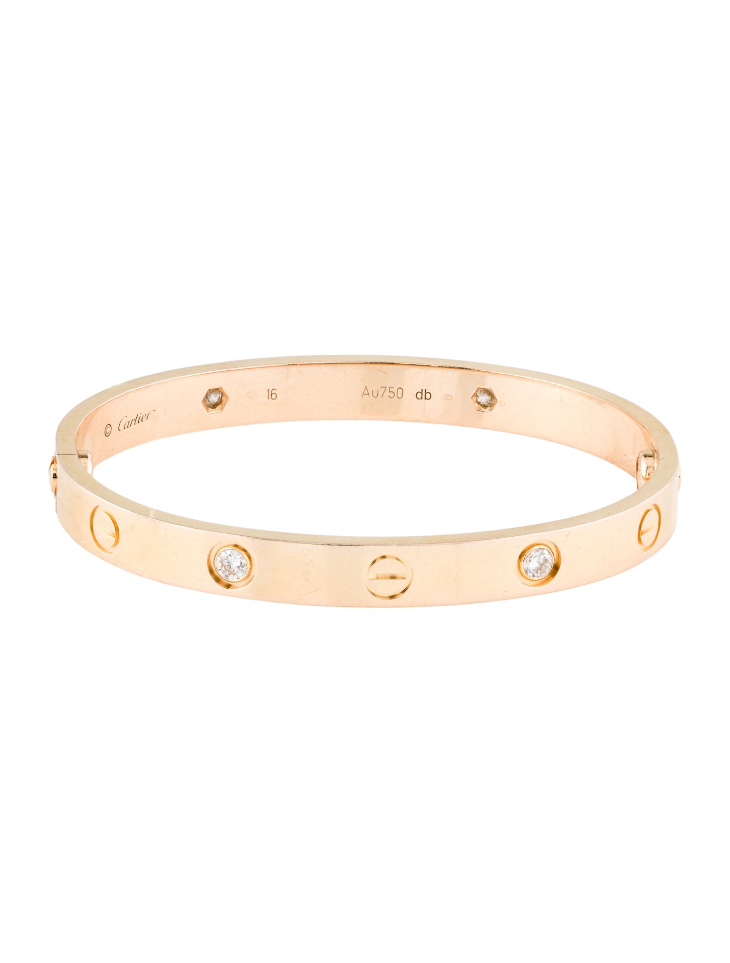 Cartier 4 Diamonds LOVE Bracelet, Classic Model