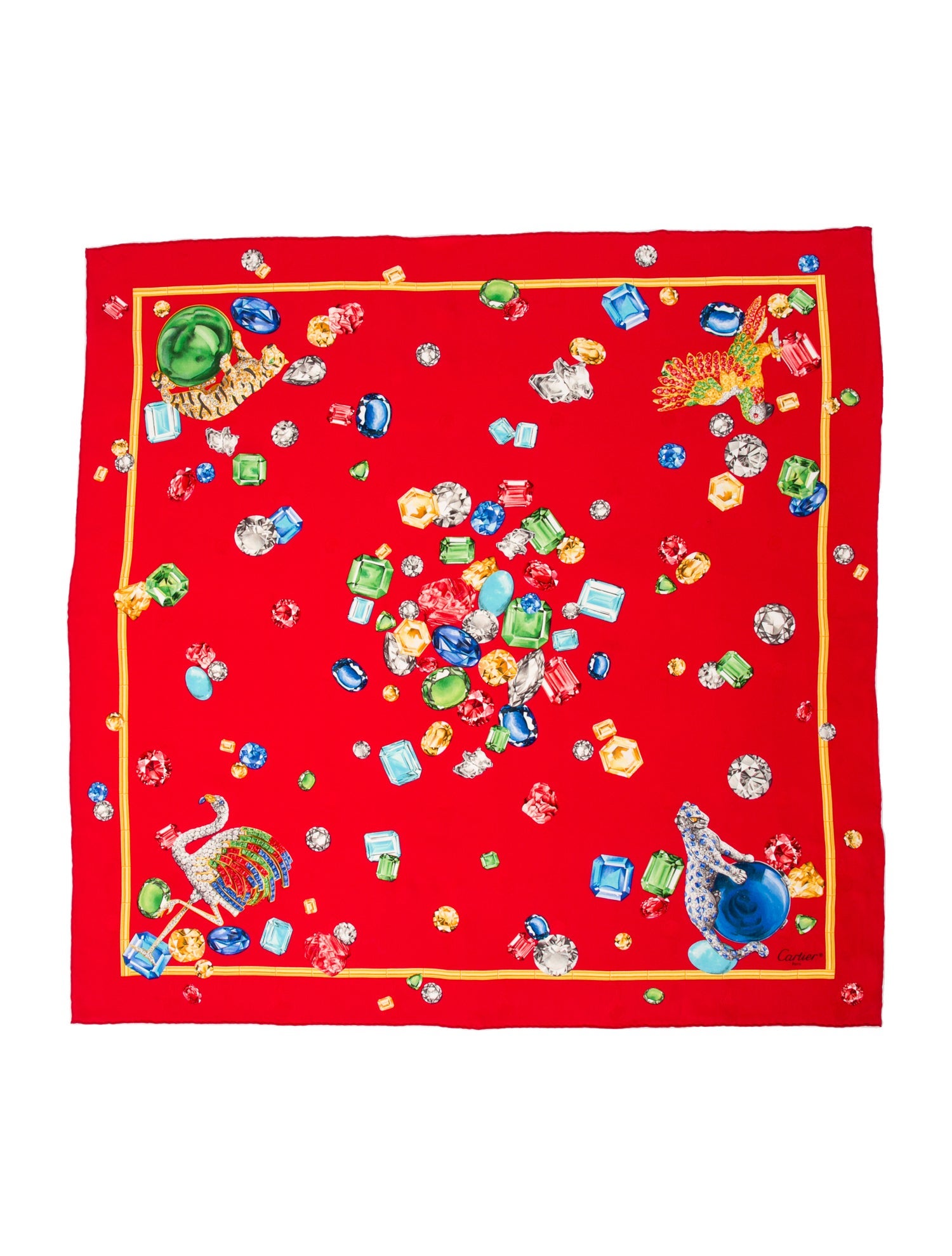 Cartier Silk Printed Scarf