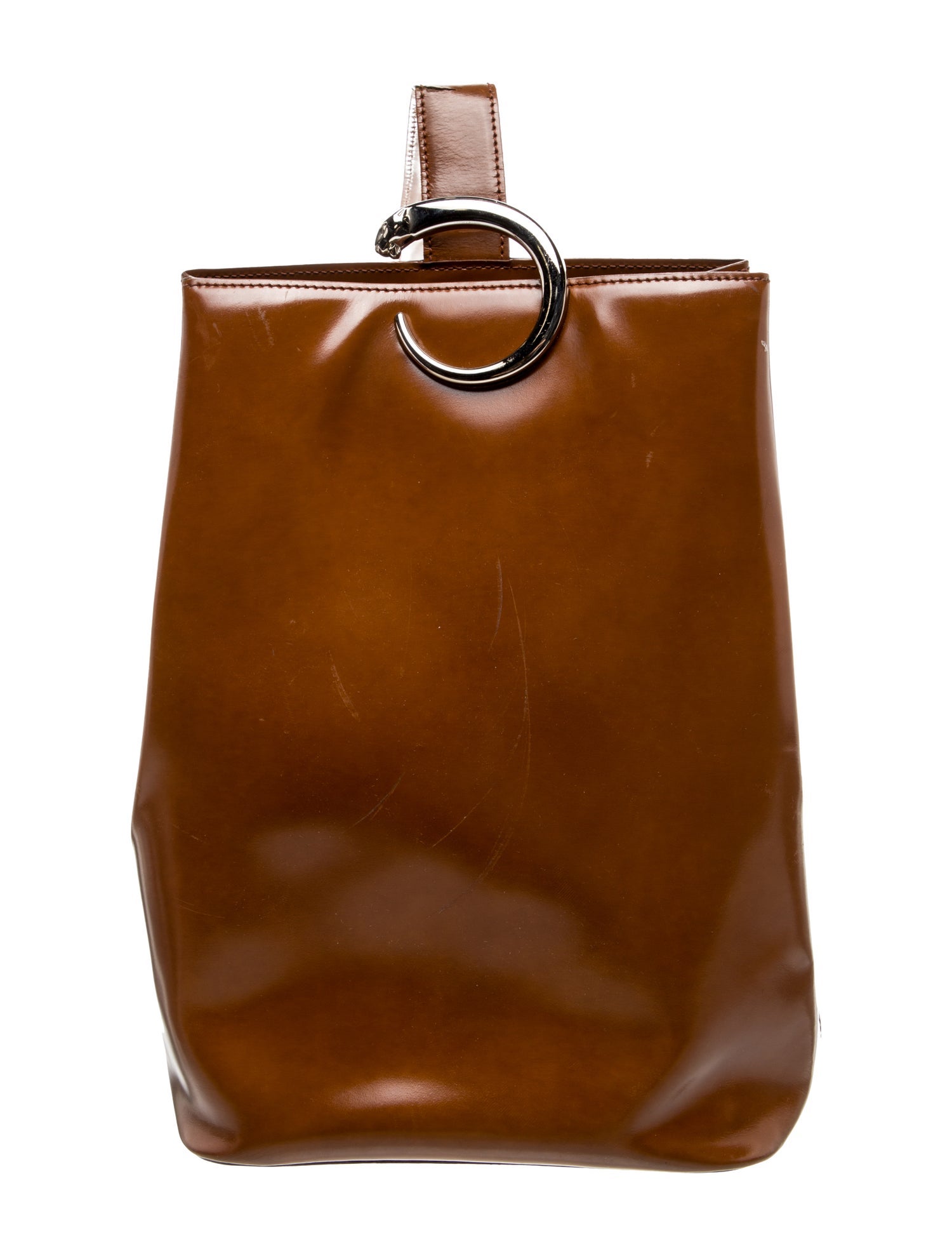 Cartier Patent Leather Shoulder Bag