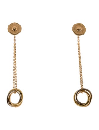 Cartier Diamond Trinity Drop Earrings
