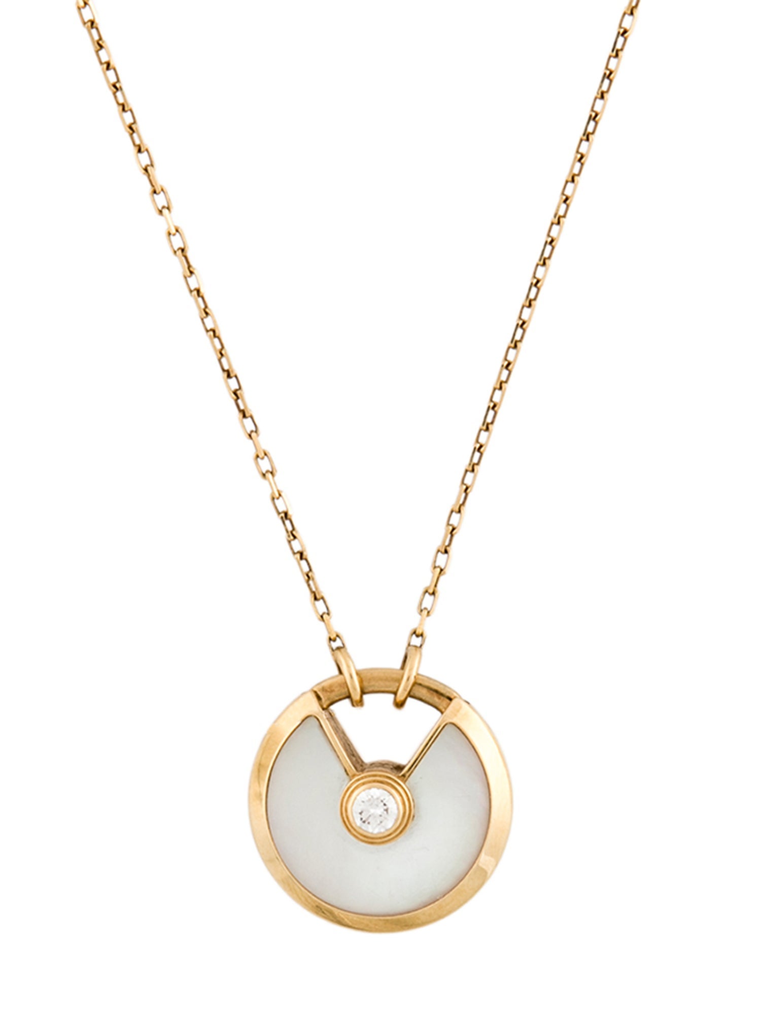 Cartier Mother of Pearl Amulette de Cartier Necklace, Small Model