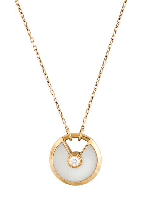 Cartier Mother of Pearl Amulette de Cartier Necklace, Small Model
