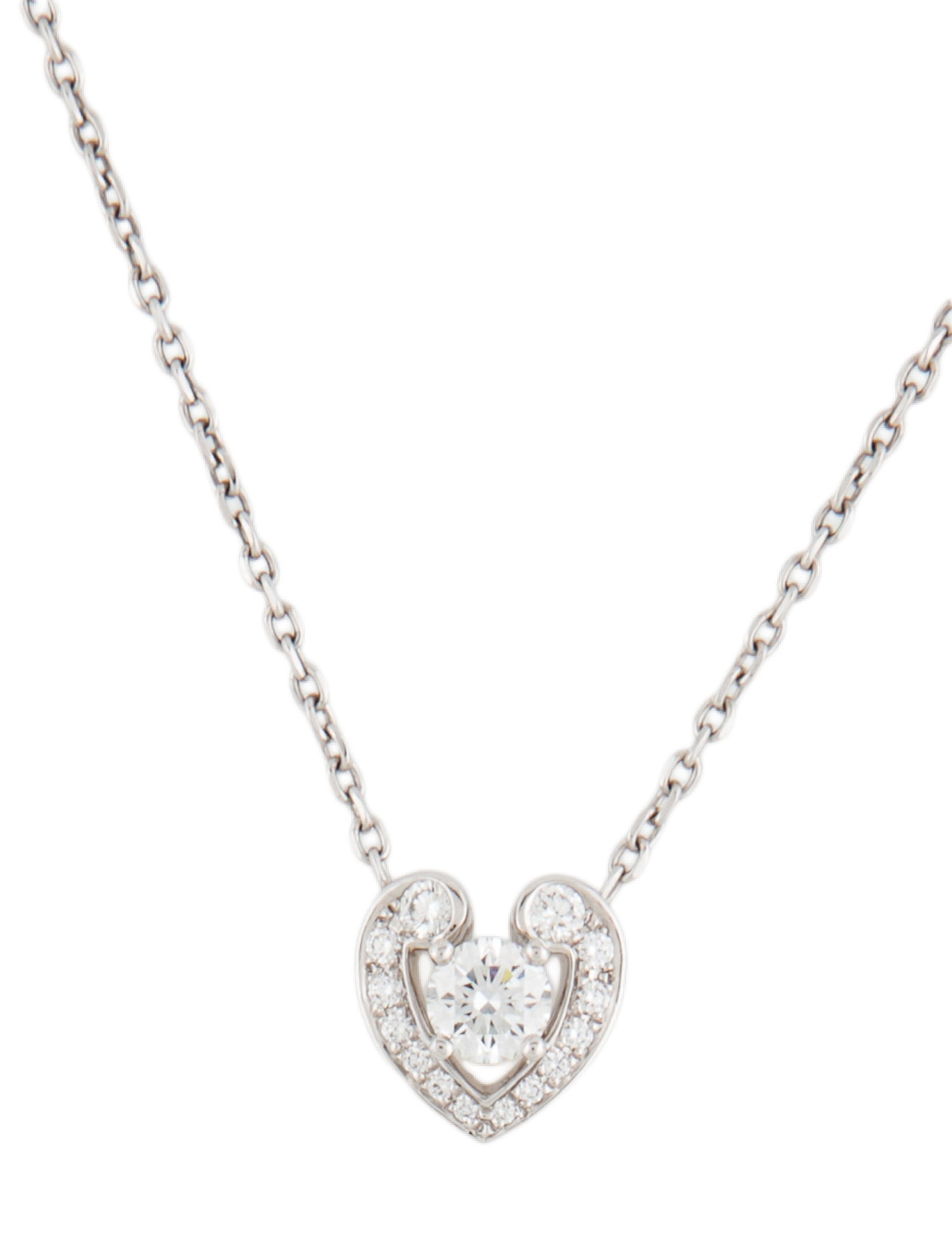 Cartier Diamond Hearts and Symbols Pendant Necklace