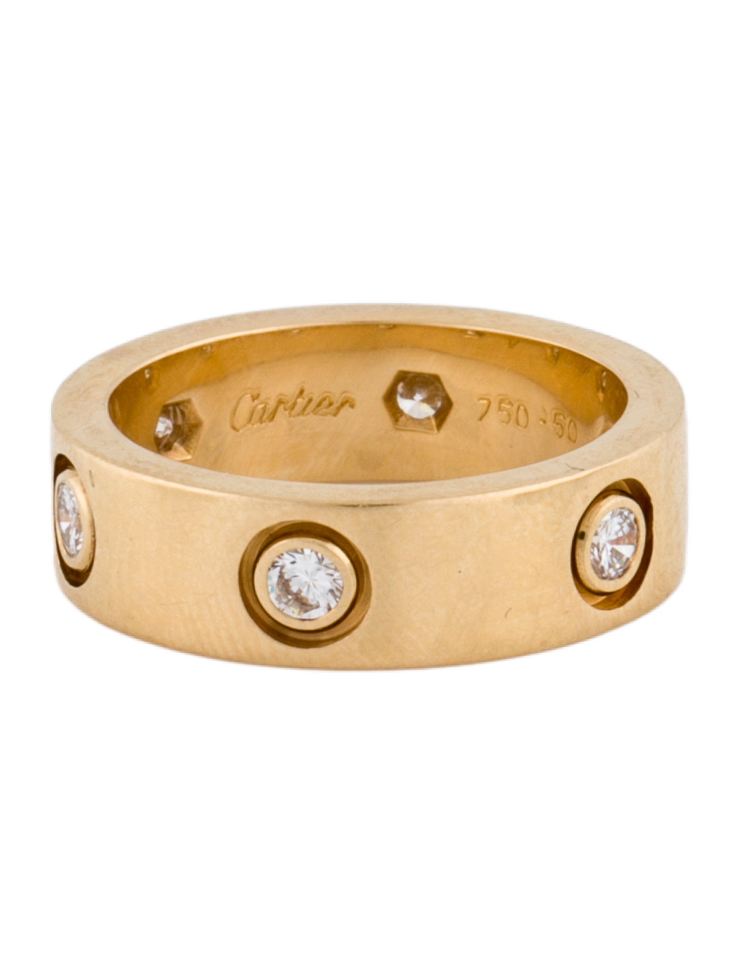 Cartier Vintage 6 Diamond LOVE Ring, Classic Model
