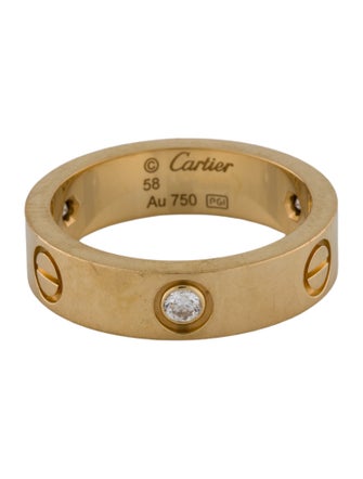 Cartier 3 Diamonds LOVE Ring, Classic Model