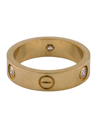 Cartier 3 Diamonds LOVE Ring, Classic Model