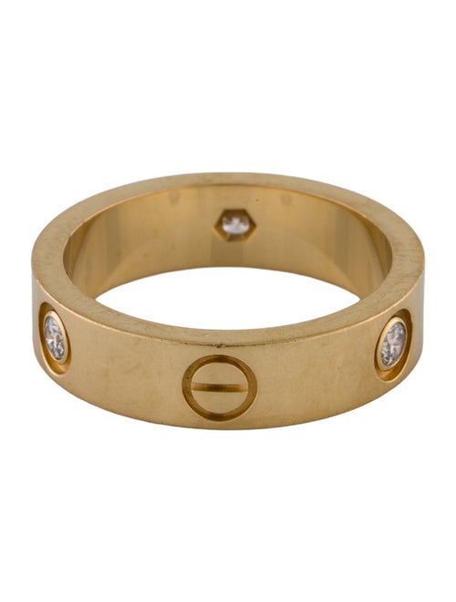Cartier 3 Diamonds LOVE Ring, Classic Model