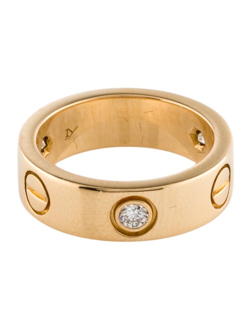Cartier 3 Diamond Classic LOVE Ring