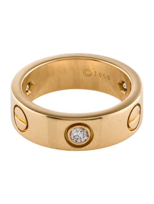 Cartier 3 Diamond Classic LOVE Ring