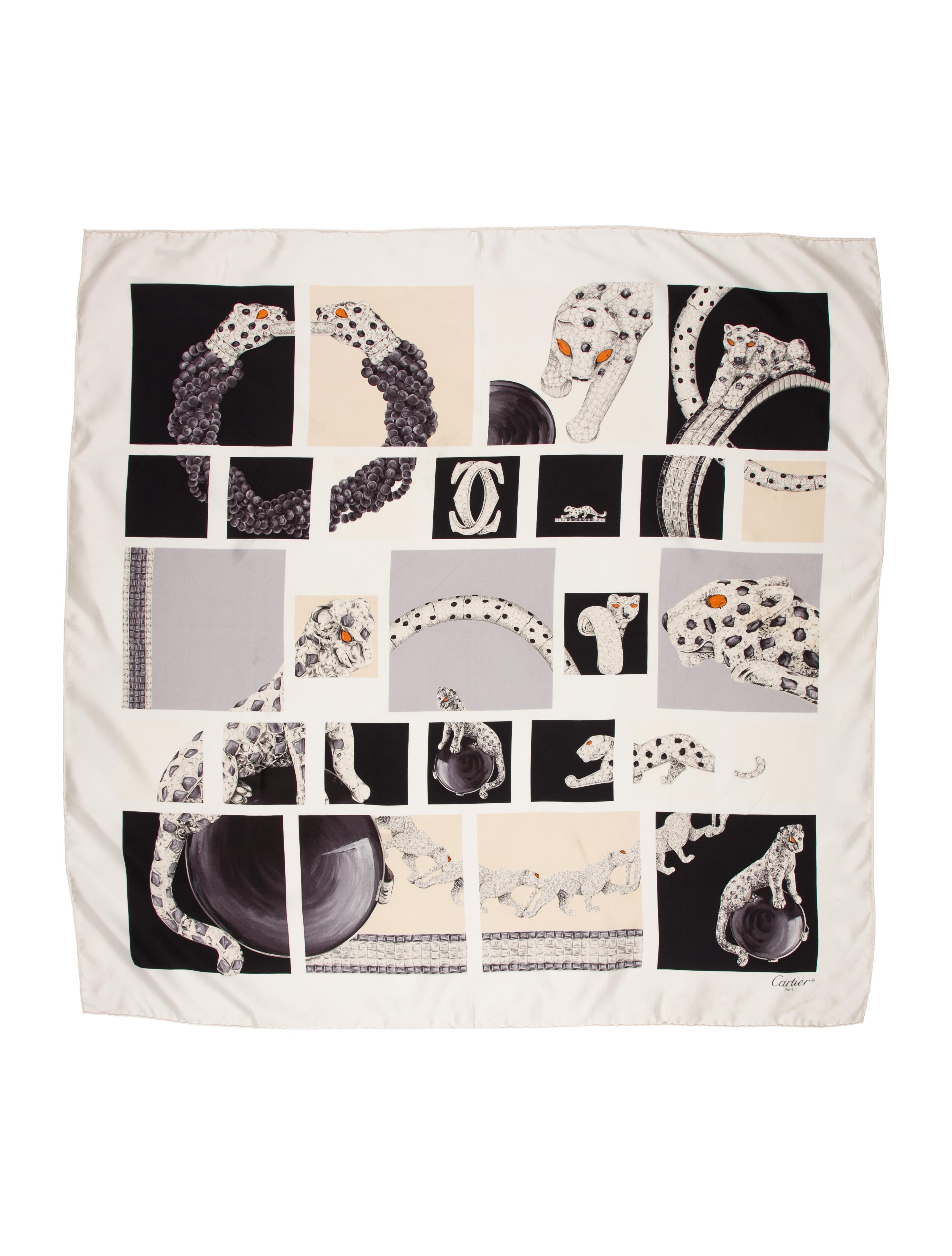 Cartier Silk Printed Scarf