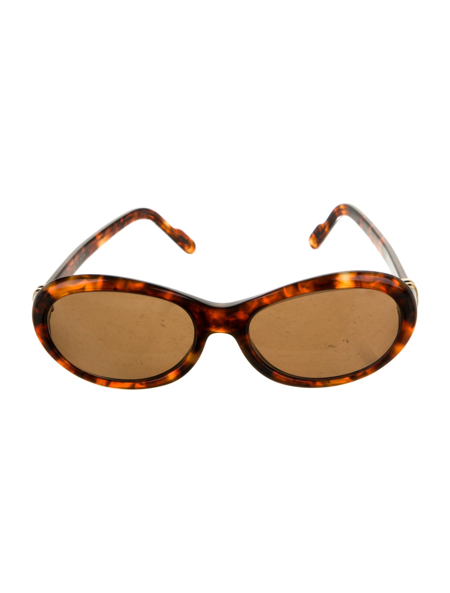 Cartier Tinted Oval Round Sunglasses