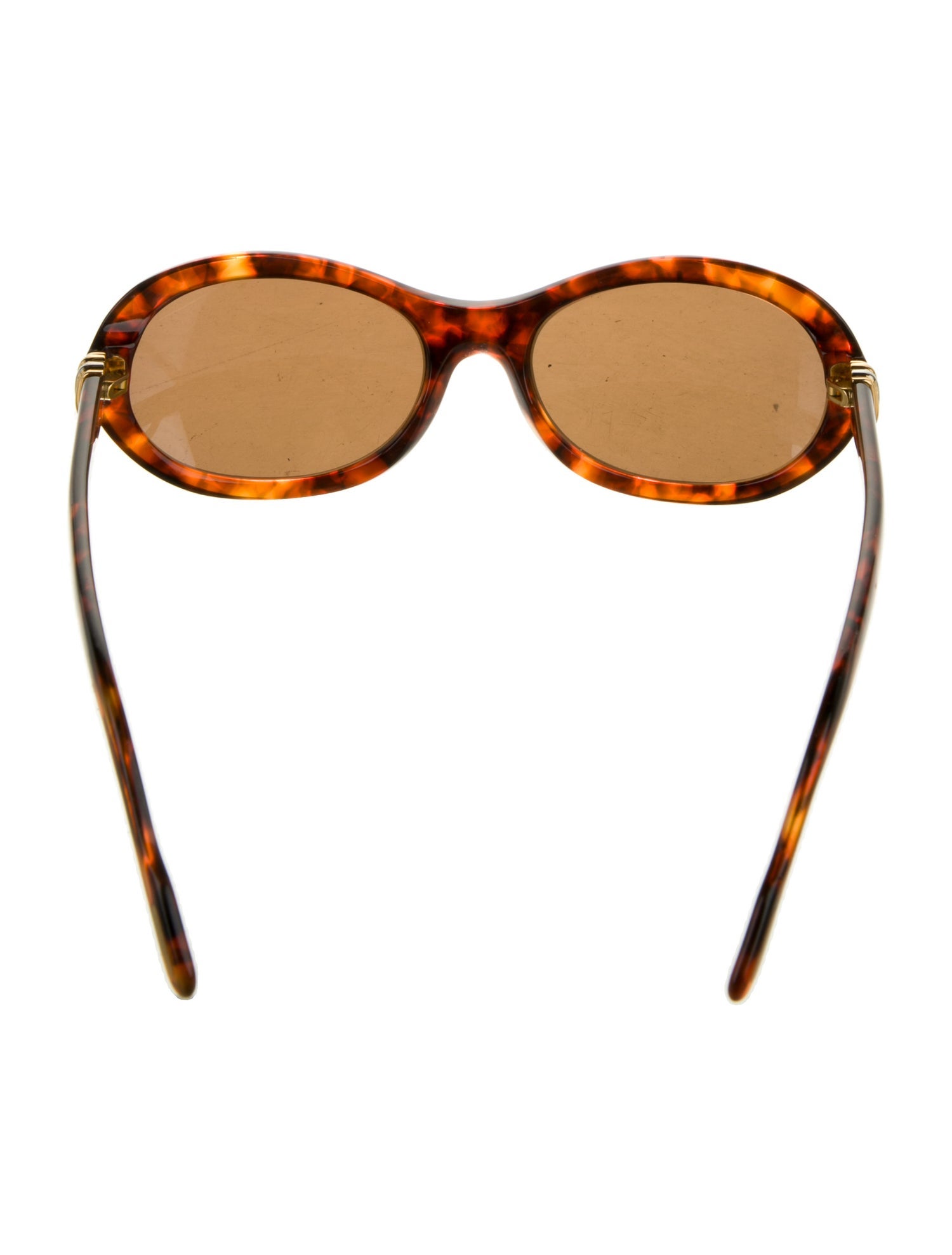 Cartier Tinted Oval Round Sunglasses