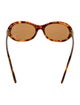 Cartier Tinted Oval Round Sunglasses