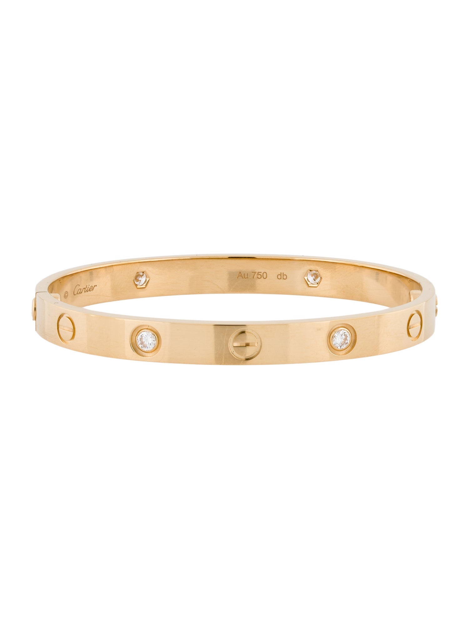 Cartier 4 Diamonds LOVE Bracelet, Classic Model