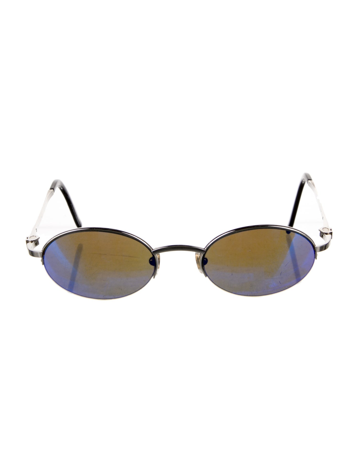 Cartier Tinted Rimless Narrow Round Sunglasses