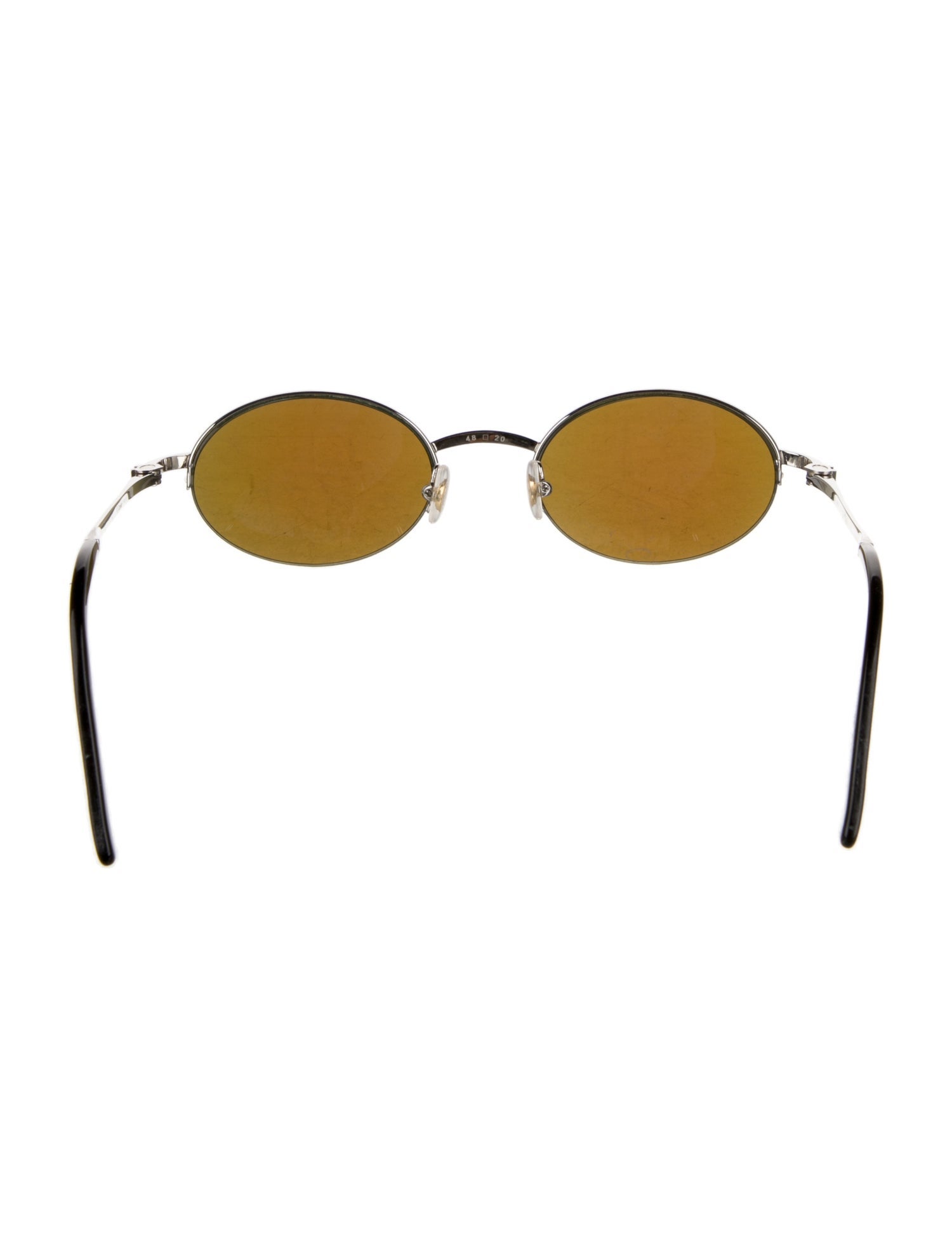 Cartier Tinted Rimless Narrow Round Sunglasses