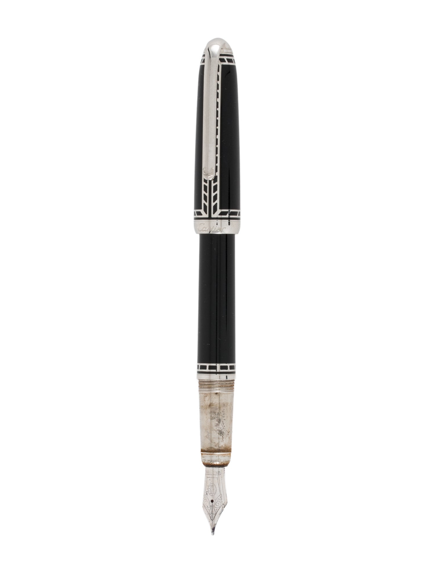 Cartier Limited Edition Railroad Decor Fountain Pen