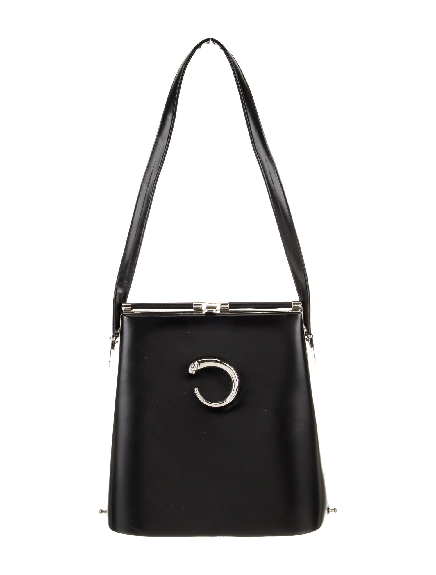 Cartier Leather Shoulder Bag Vintage