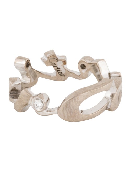 Cartier Signature Script Band Dring