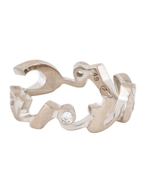 Cartier Signature Script Band Dring