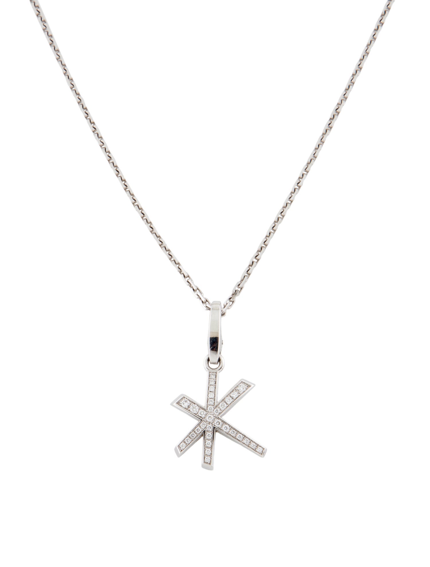 Cartier Diamond Fireworks Pendant Necklace