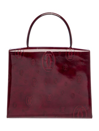 Cartier Patent Leather Top Handle Bag