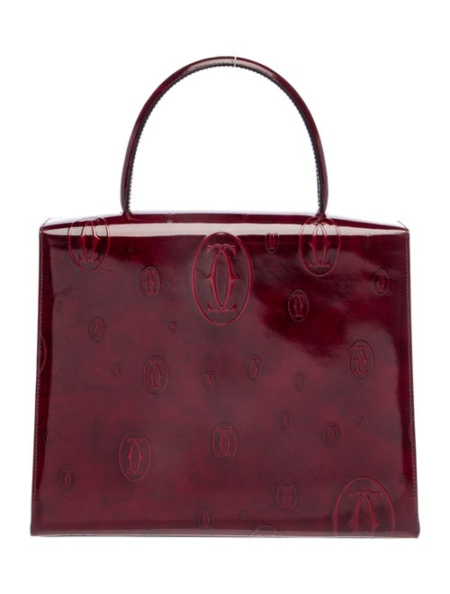 Cartier Patent Leather Top Handle Bag