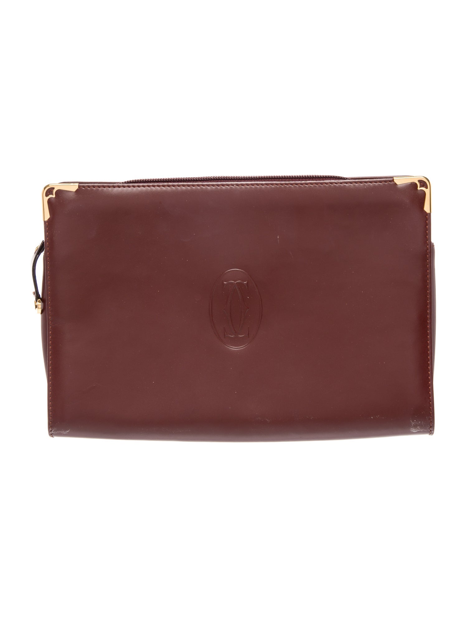 Must de Cartier Leather Clutch
