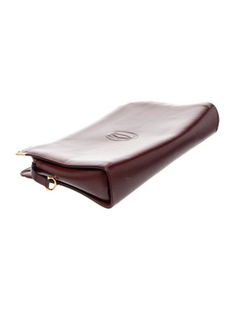 Must de Cartier Leather Clutch