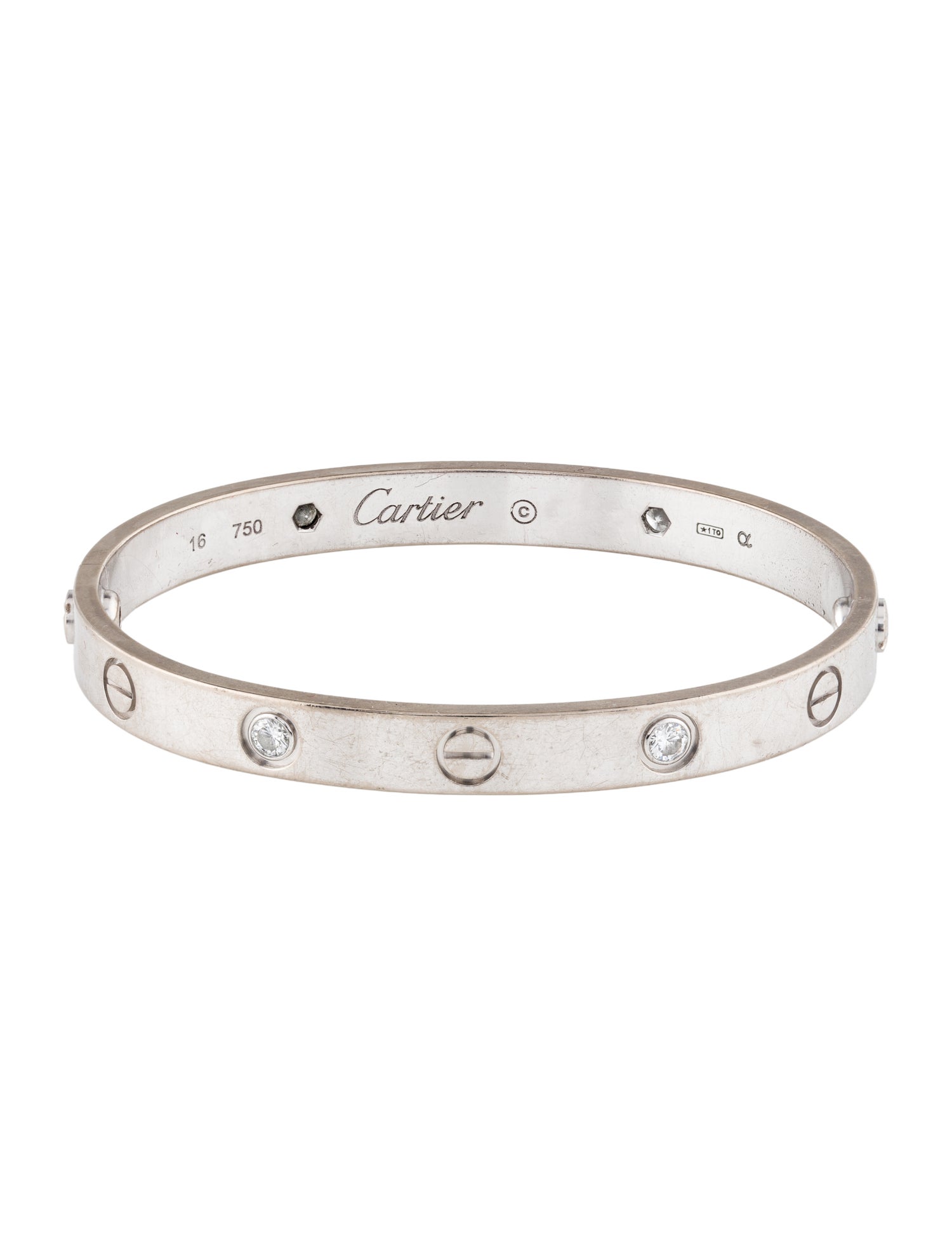 Cartier 4 Diamonds LOVE Bracelet, Classic Model