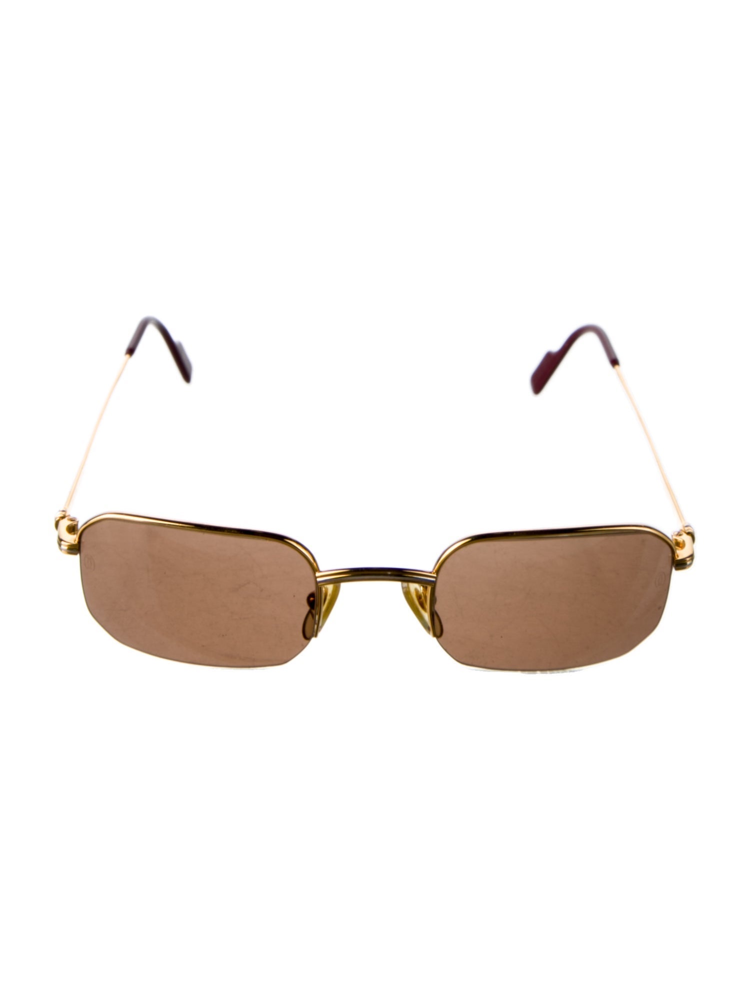 Cartier Tinted Rimless Square Sunglasses