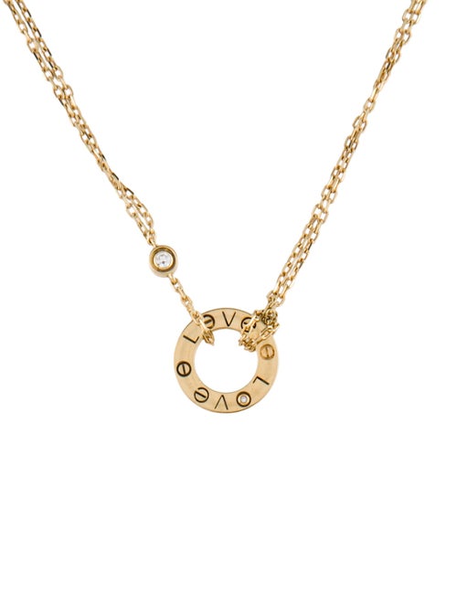 Cartier 2 Diamonds LOVE Pendant Necklace