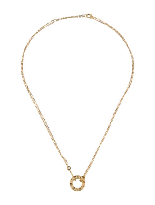 Cartier 2 Diamonds LOVE Pendant Necklace