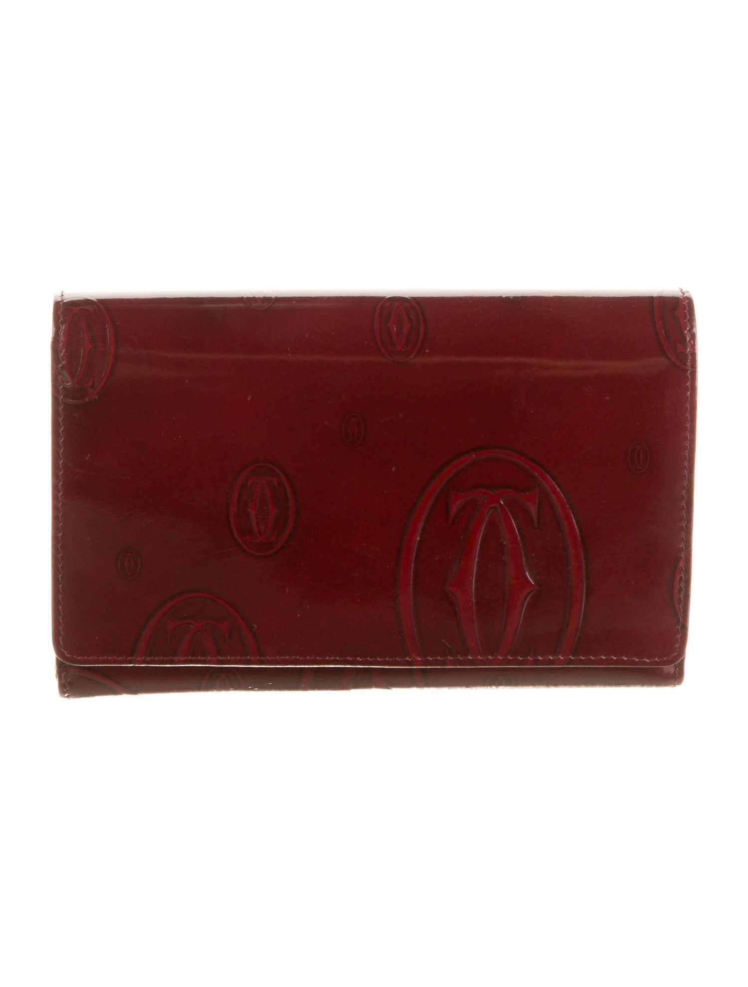 Cartier Happy Birthday Bifold Wallet Signature Logo Compact Wallet
