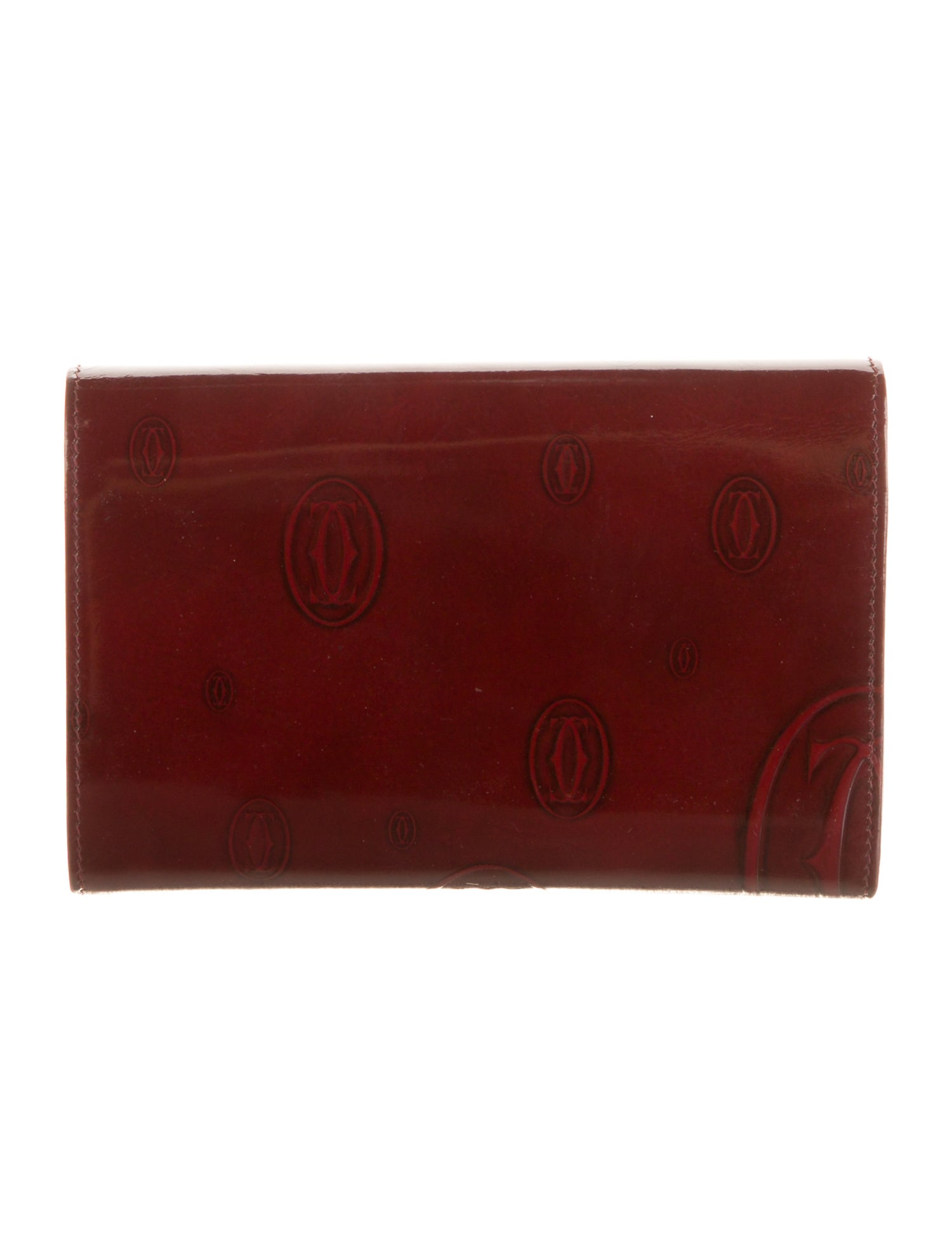 Cartier Happy Birthday Bifold Wallet Signature Logo Compact Wallet