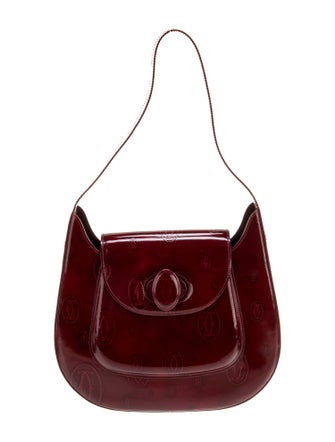 Cartier Patent Leather Shoulder Bag