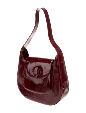 Cartier Patent Leather Shoulder Bag