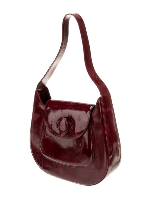 Cartier Patent Leather Shoulder Bag