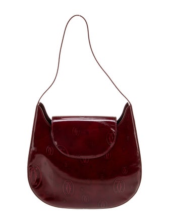 Cartier Patent Leather Shoulder Bag