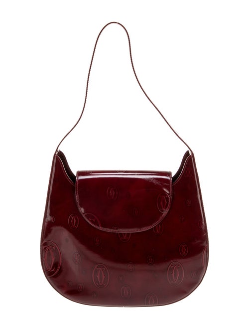 Cartier Patent Leather Shoulder Bag